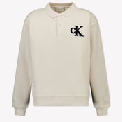 Calvin Klein Kids Boys Polo  Ecru