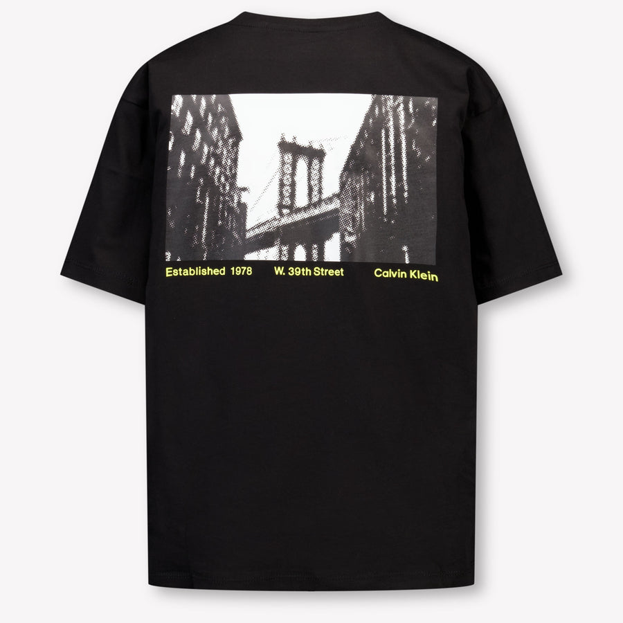Calvin Klein Kinder Jongens T-Shirt In Zwart