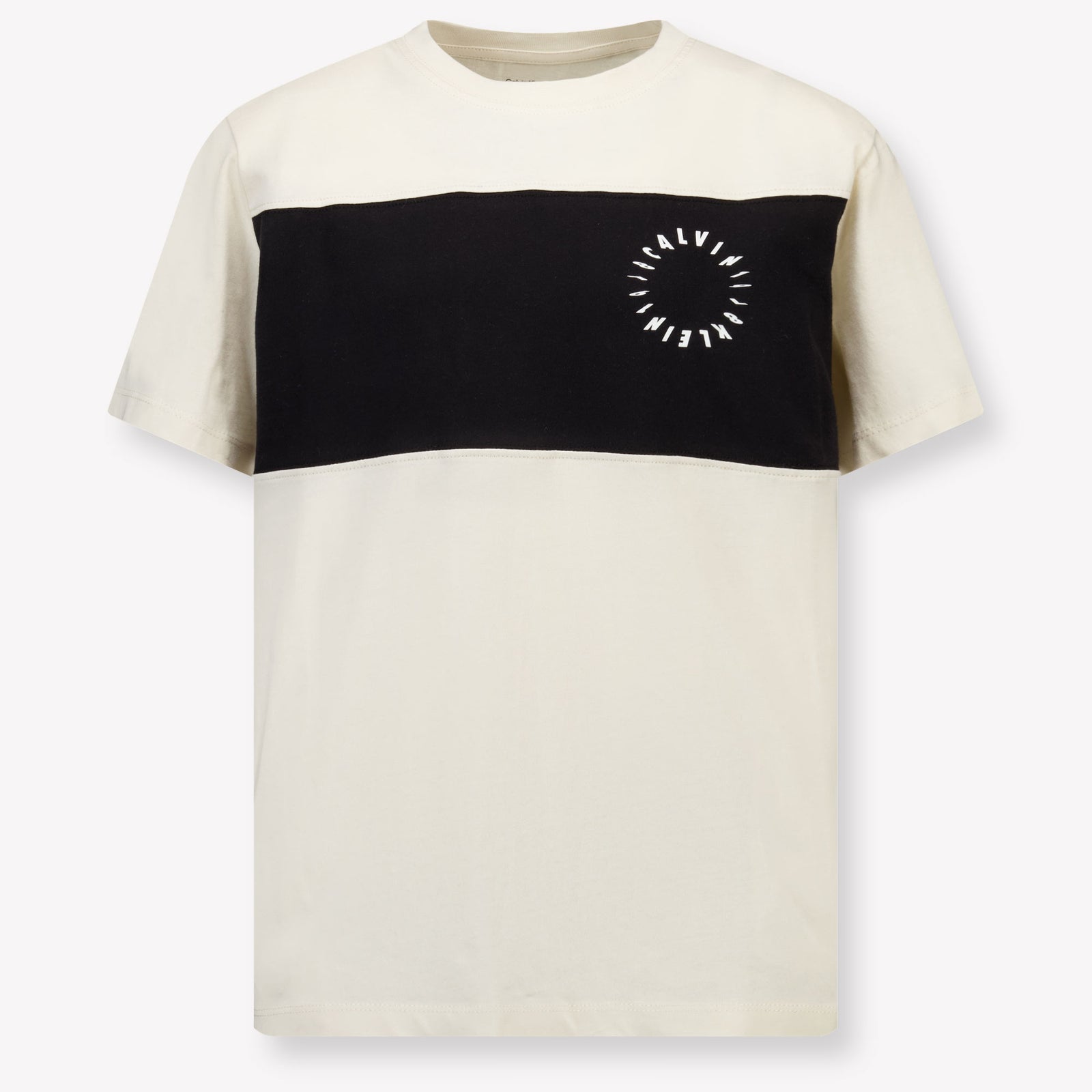 Calvin Klein Kinder Jongens T-Shirt In Off White