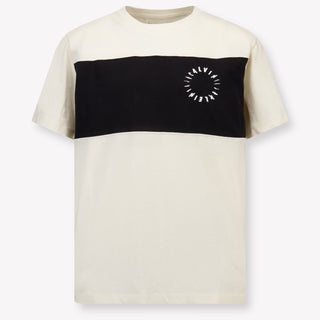 Calvin Klein Kinder Jongens T-Shirt In Off White