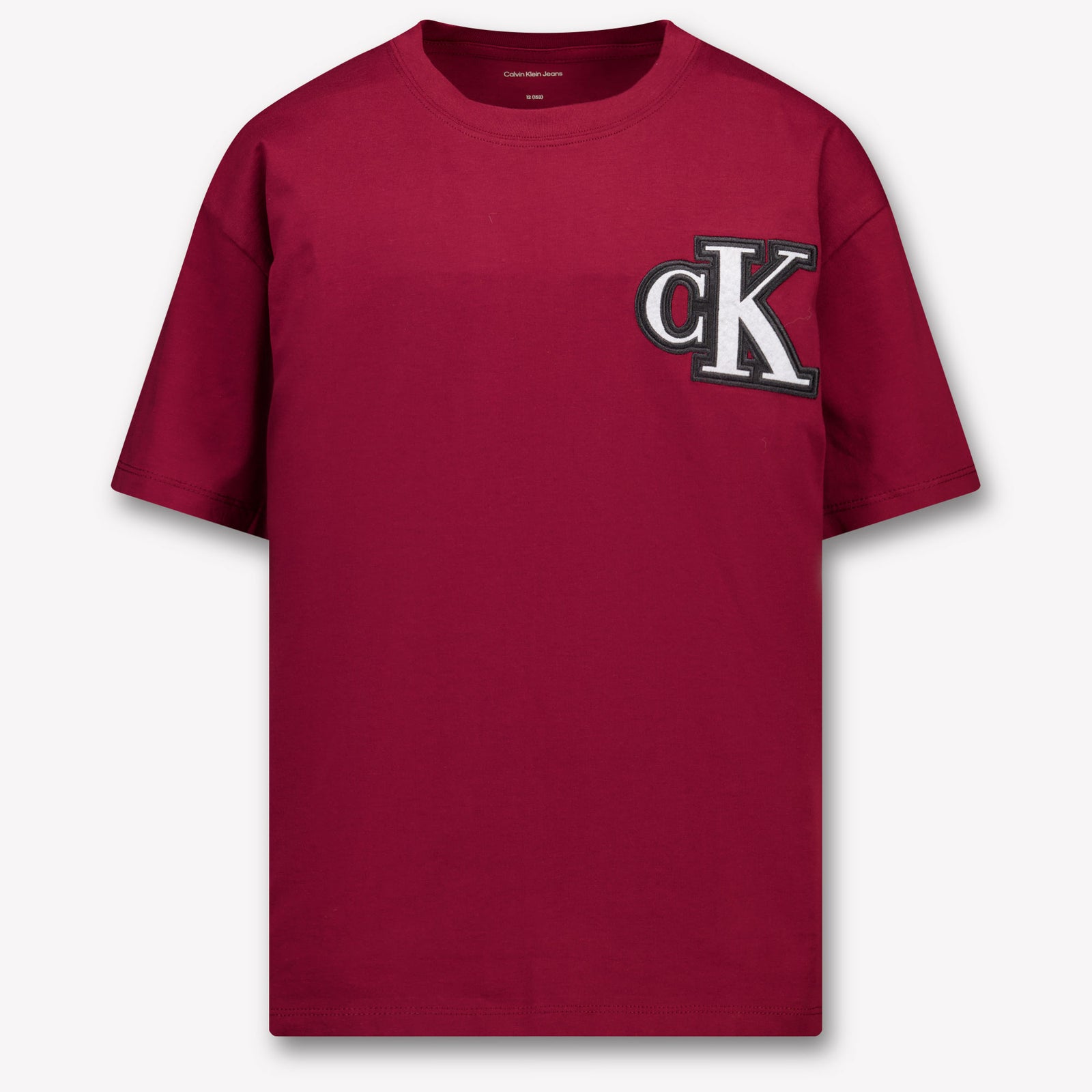 Calvin Klein Kinder Jongens T-Shirt In Bordeaux