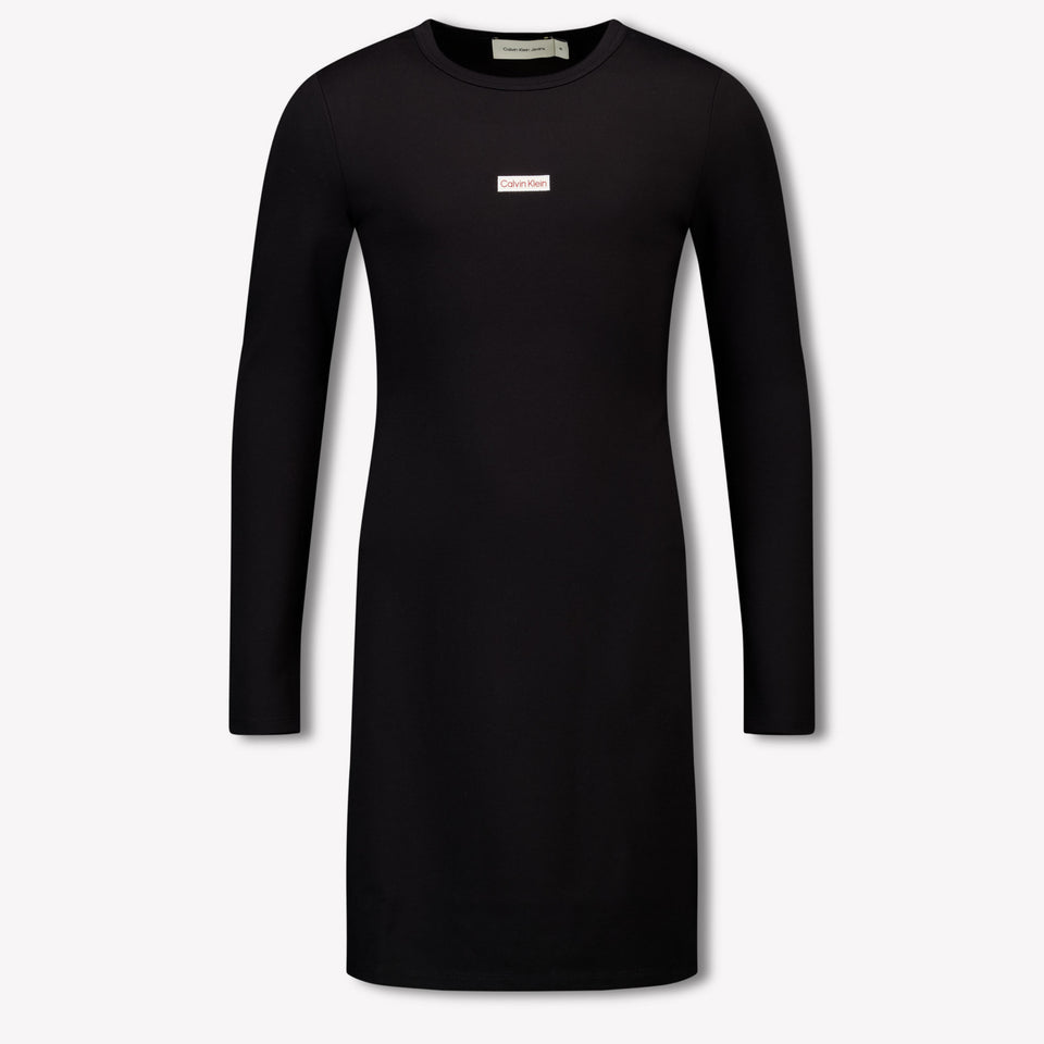 Calvin Klein Kinder Meisjes Jurk In Zwart
