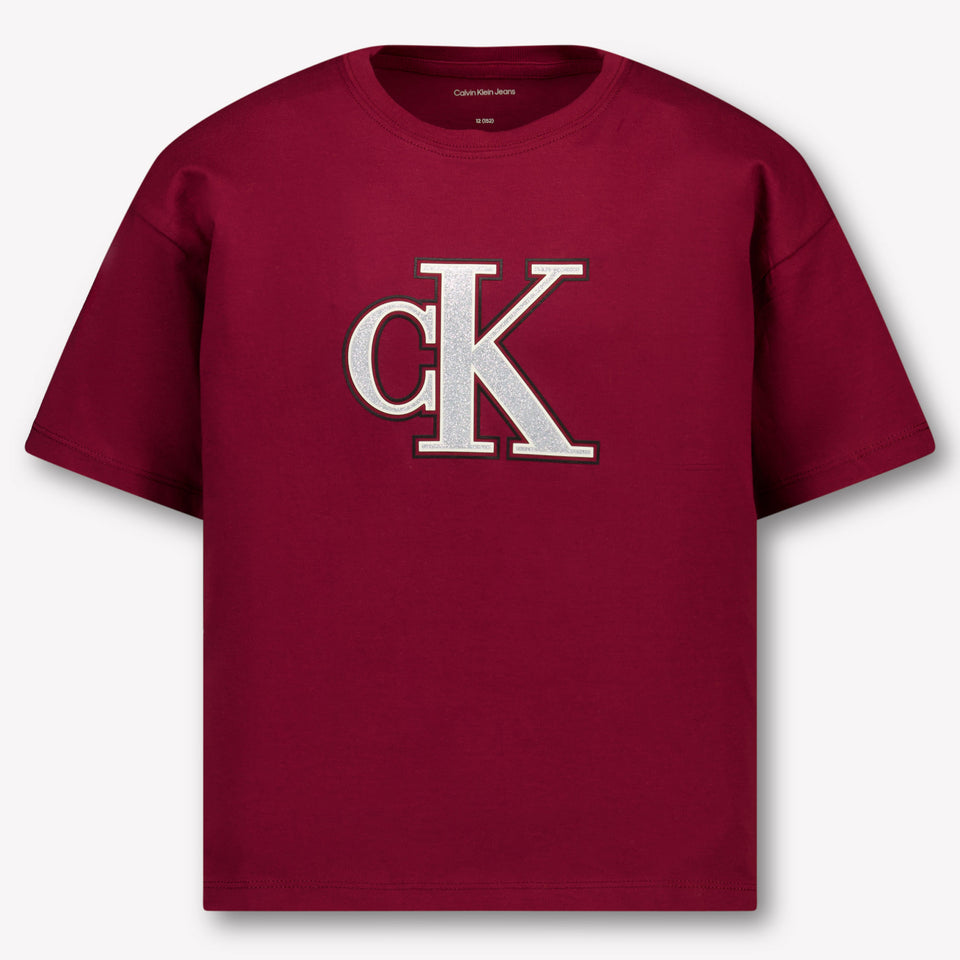 Calvin Klein Kids Girls  T-Shirt Bordeaux