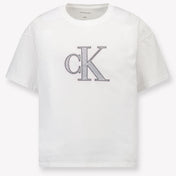 Calvin Klein Kids Girls  T-Shirt White