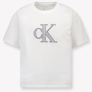 Calvin Klein Kids Girls  T-Shirt White