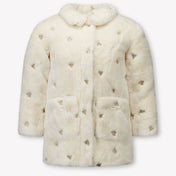Guess Kinder Meisjes Faux Fur Jassen In Off White