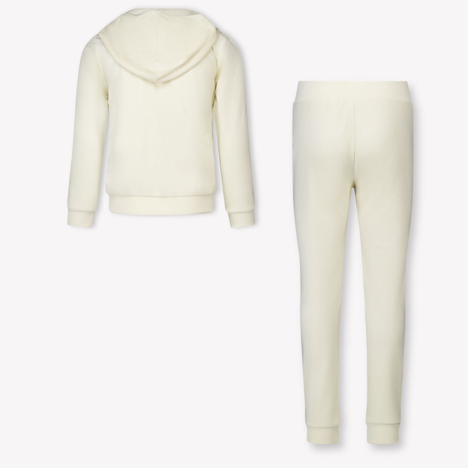Guess Kinder Meisjes Joggingpak In Off White