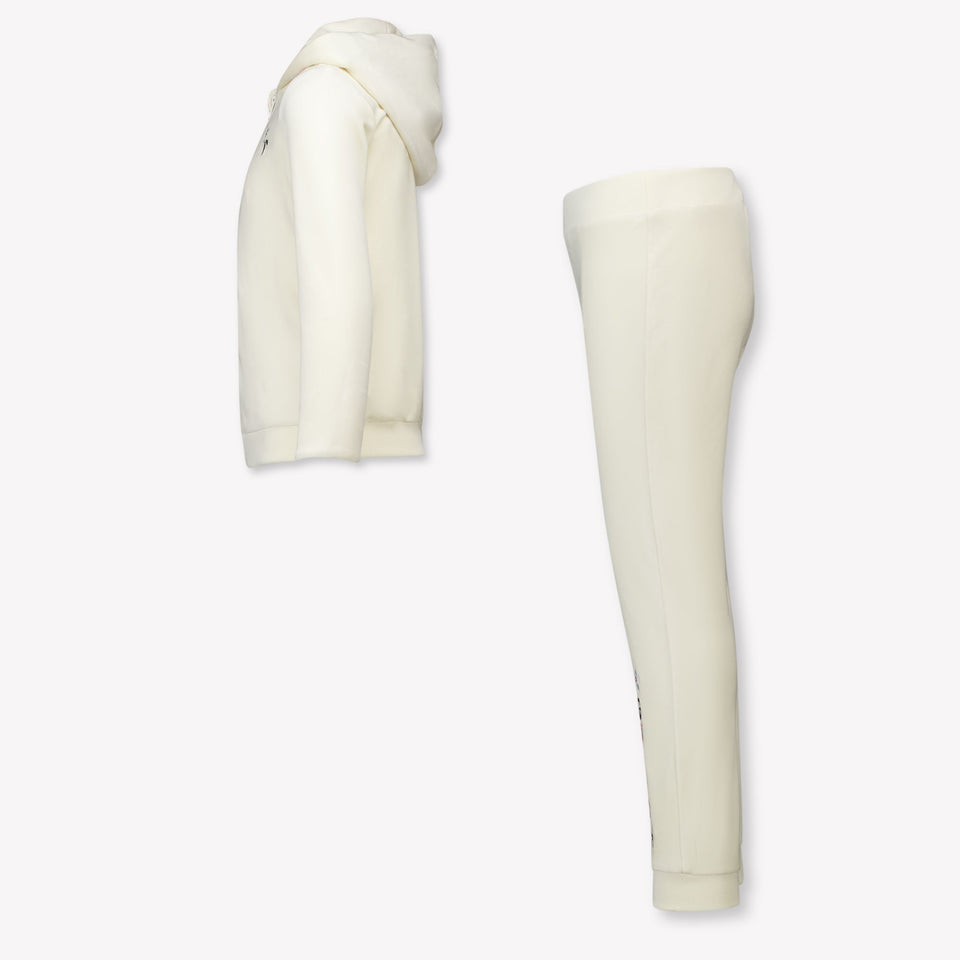 Guess Kinder Meisjes Joggingpak In Off White