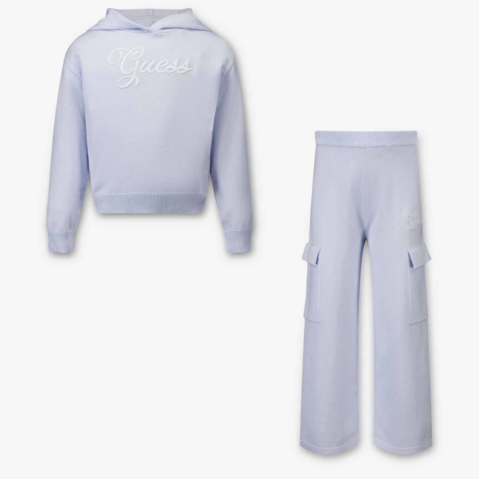 Guess Kinder Meisjes Joggingpak In Licht Blauw