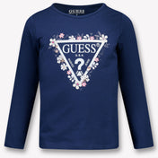 Guess Kids Girls  T-Shirt Navy