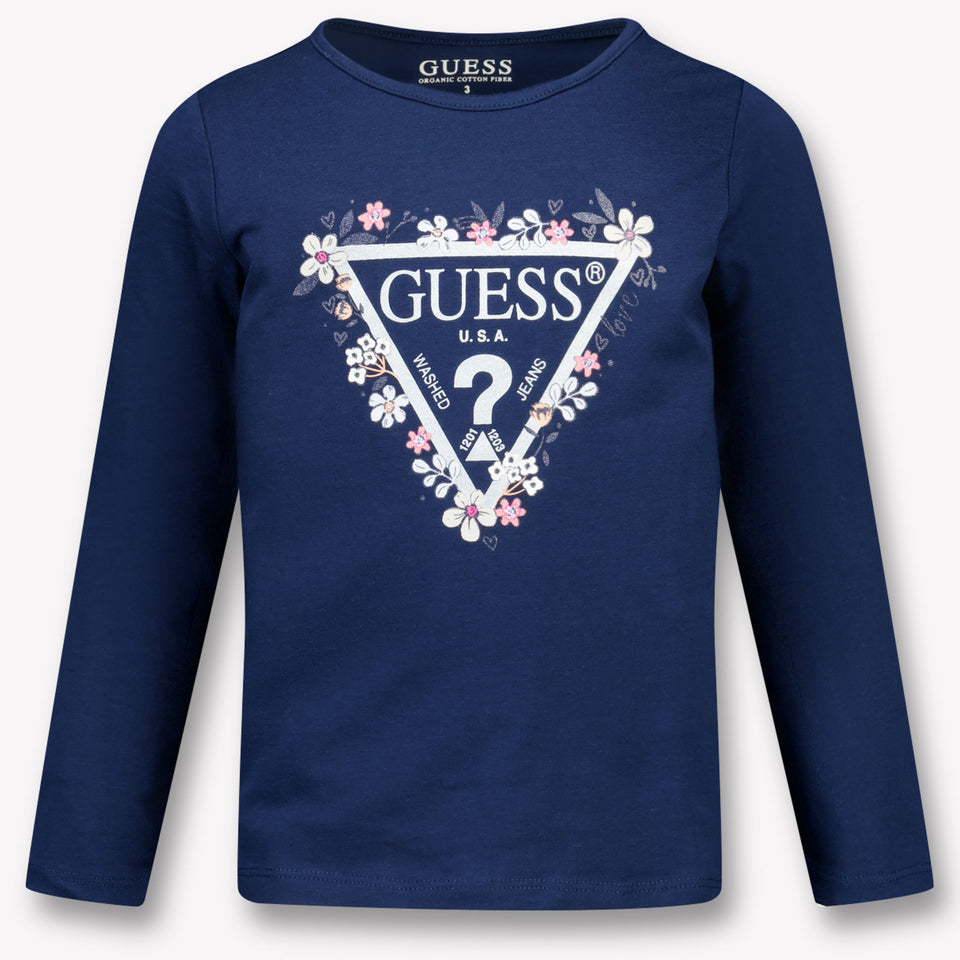 Guess Kids Girls  T-Shirt Navy