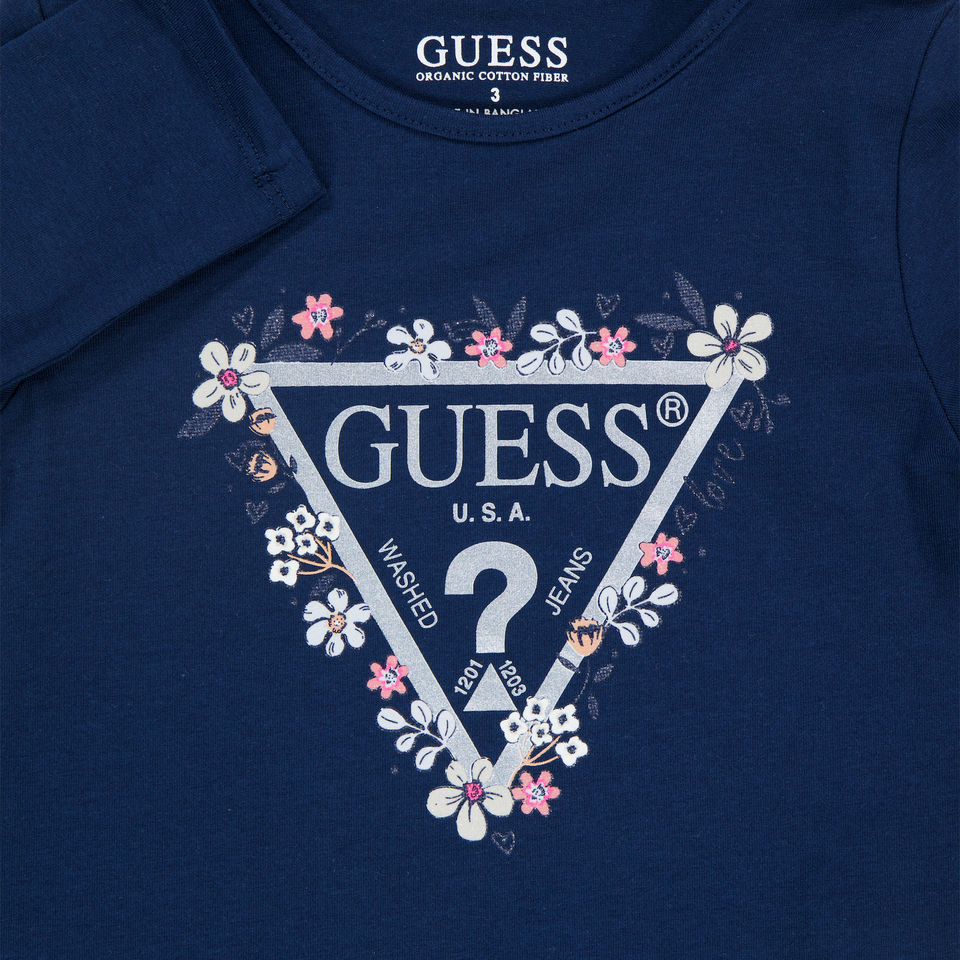 Guess Kids Girls  T-Shirt Navy