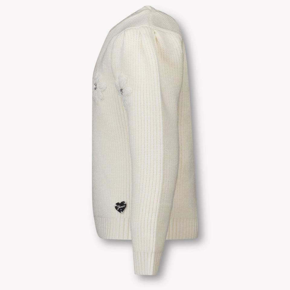 Guess Kinder Meisjes Trui In Off White