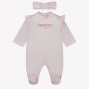 Balmain Baby Meisjes Boxpakje In Licht Roze