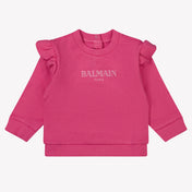 Balmain Baby Meisjes Trui In Fuchsia