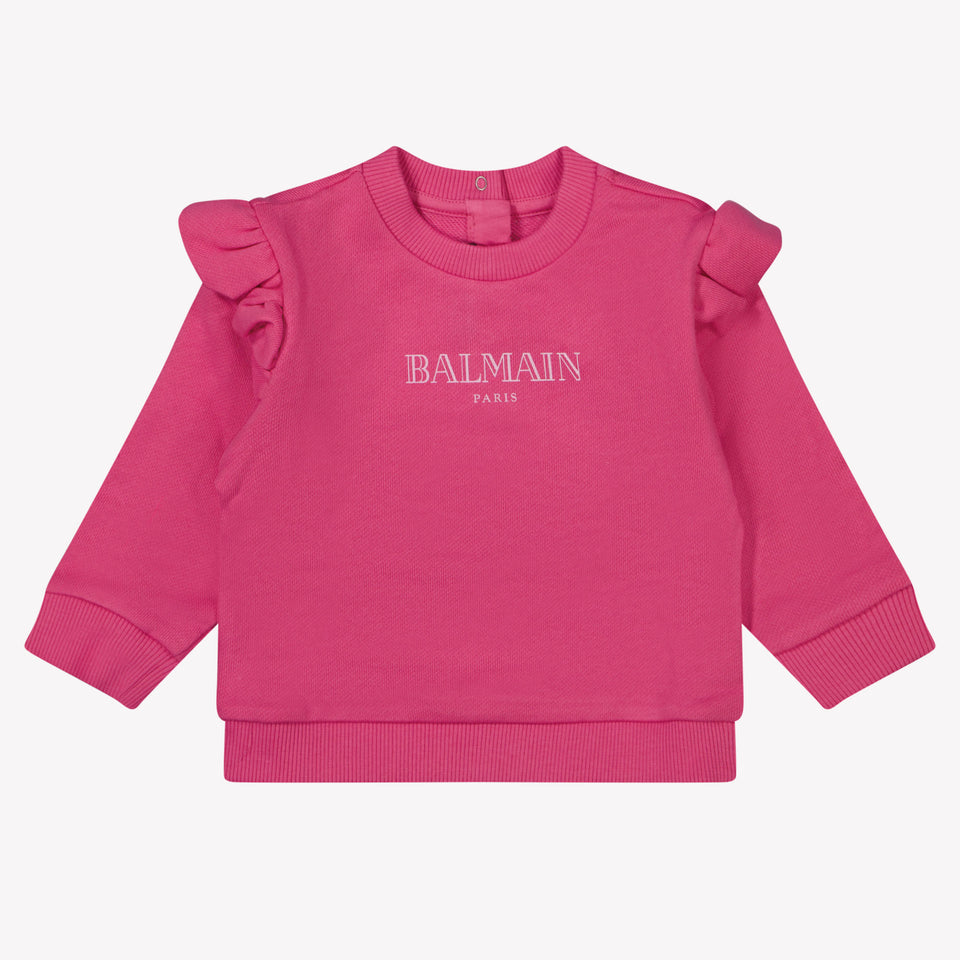 Balmain Baby Meisjes Trui In Fuchsia