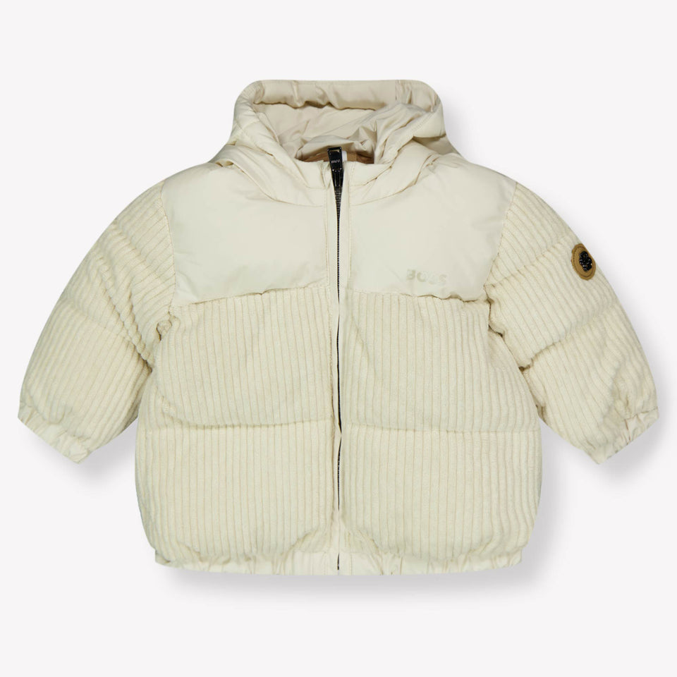 Boss Baby Jongens Winterjas In Off White