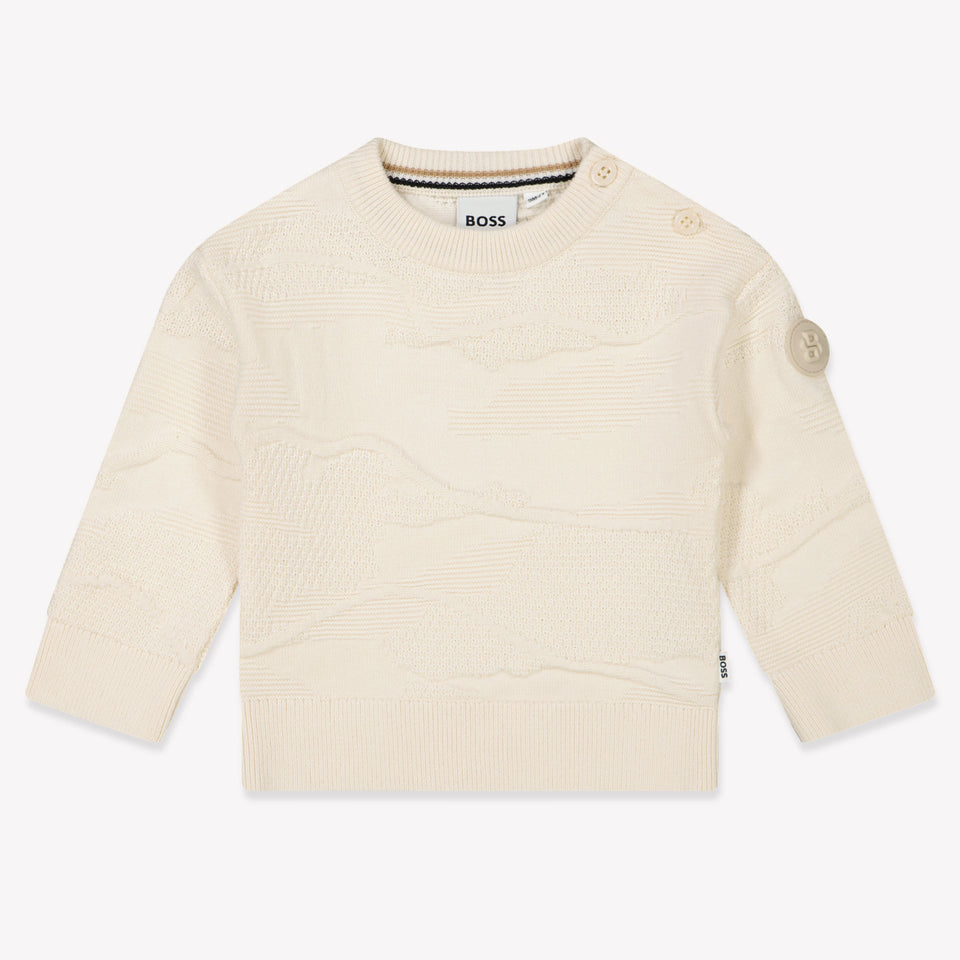 Boss Baby Boys Sweater  Offwhite