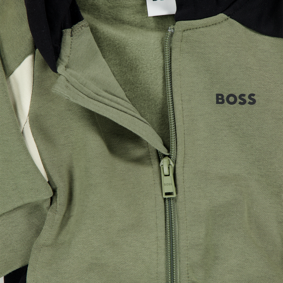 Boss Baby Boys Cardigan Army