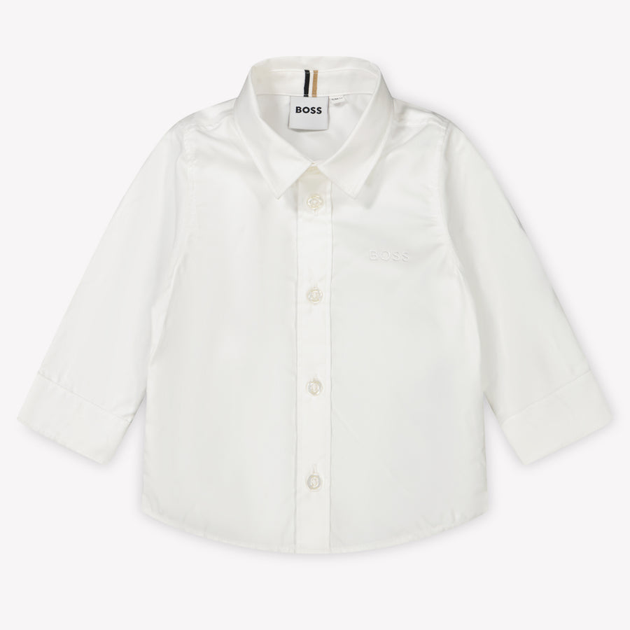Boss Baby Jongens Blouse In Wit