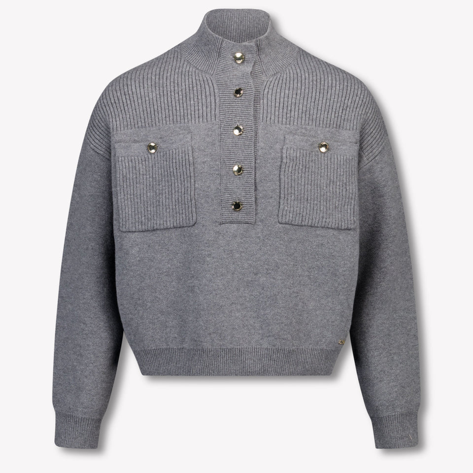 Chloe Kids Girls Sweater Gray