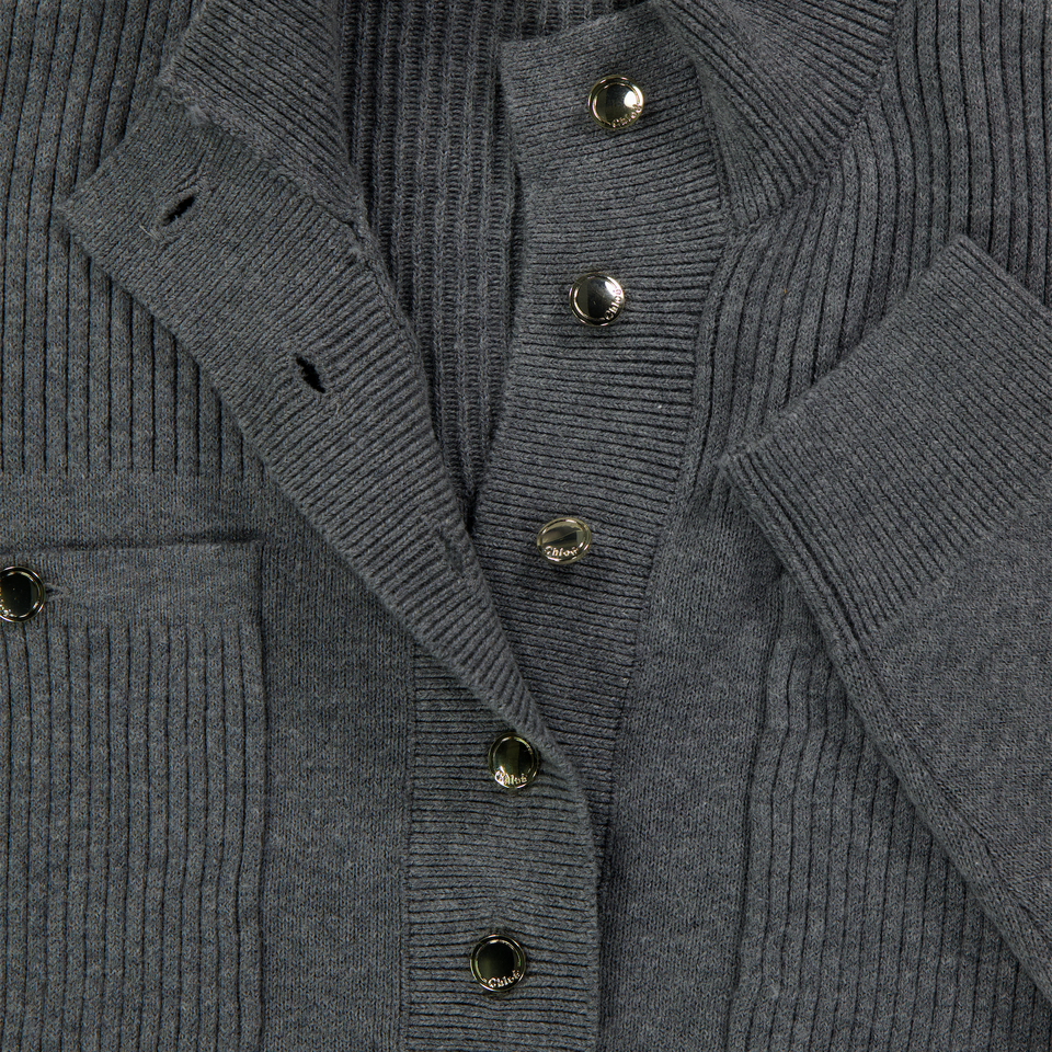 Chloe Kids Girls Sweater Gray