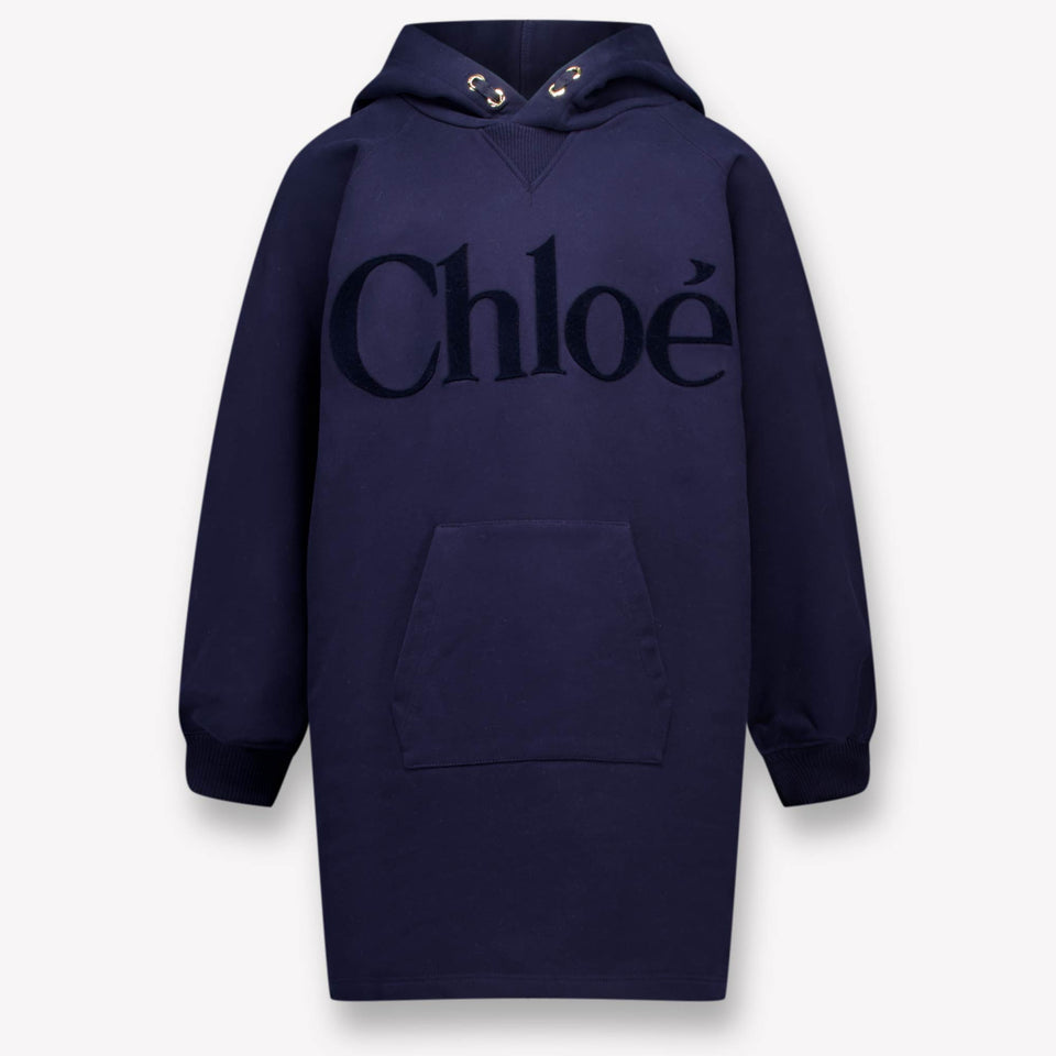 Chloe Kids Girls Dress Navy