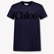 Chloe Kids Girls  T-Shirt Navy
