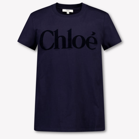 Chloe Kids Girls  T-Shirt Navy