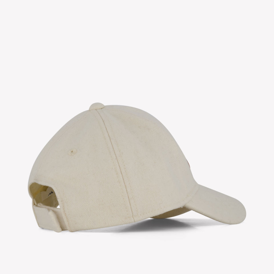 Chloe Kids Girls Cap  Offwhite
