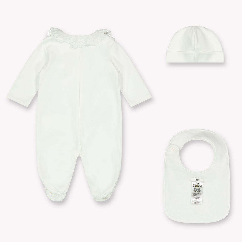 Chloe Baby Girls Playsuit  White