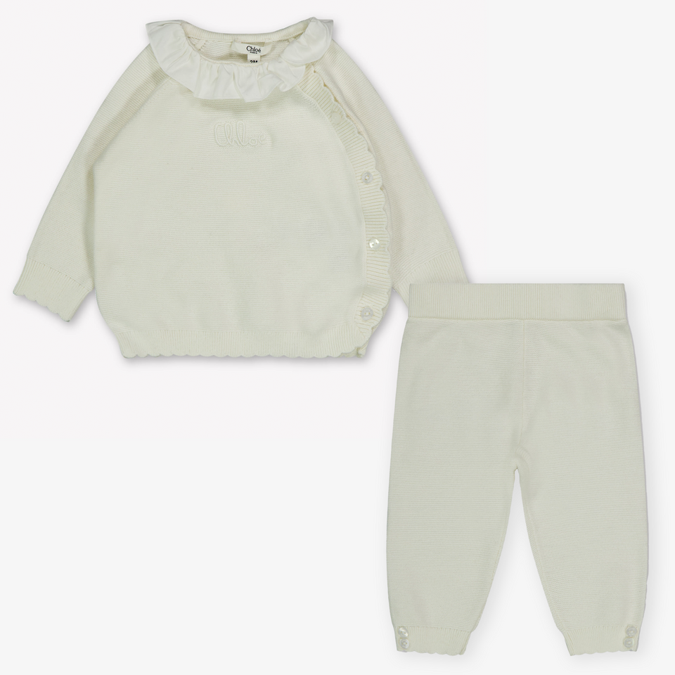 Chloe Baby Girls Playsuit  Offwhite