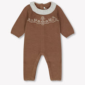 Chloe Baby Girls Playsuit  Light Brown