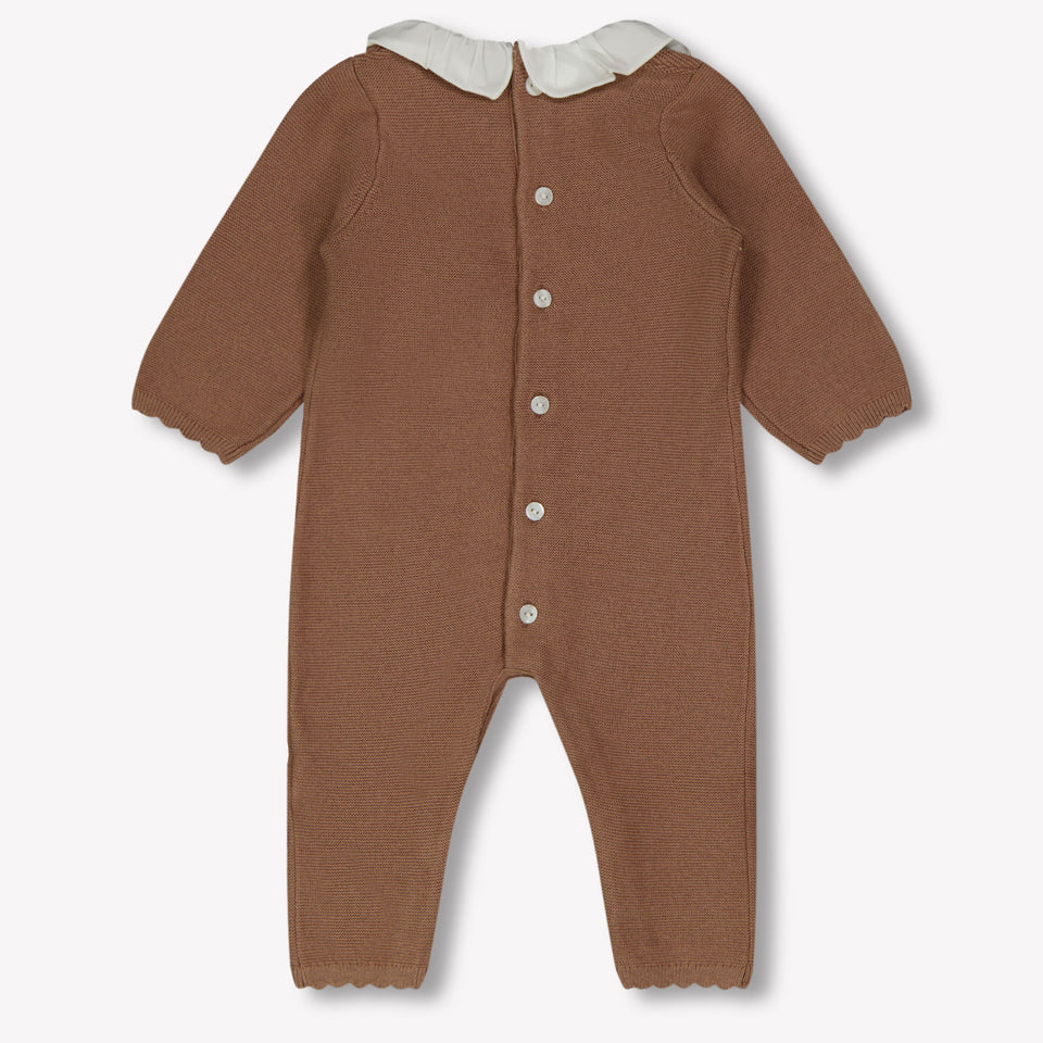 Chloe Baby Girls Playsuit  Light Brown