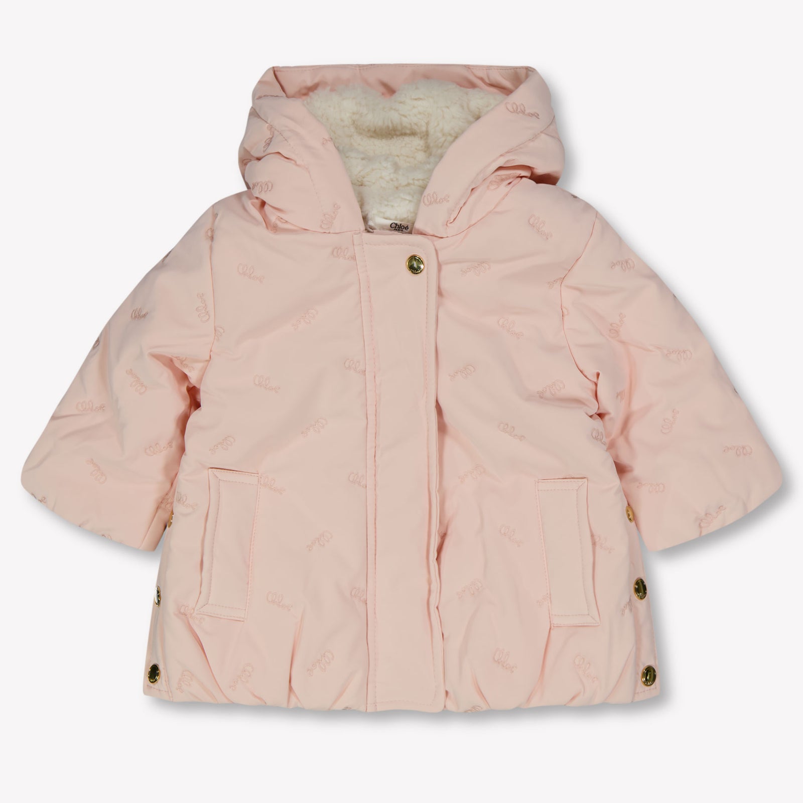 Chloe Baby Meisjes Winterjas In Licht Roze