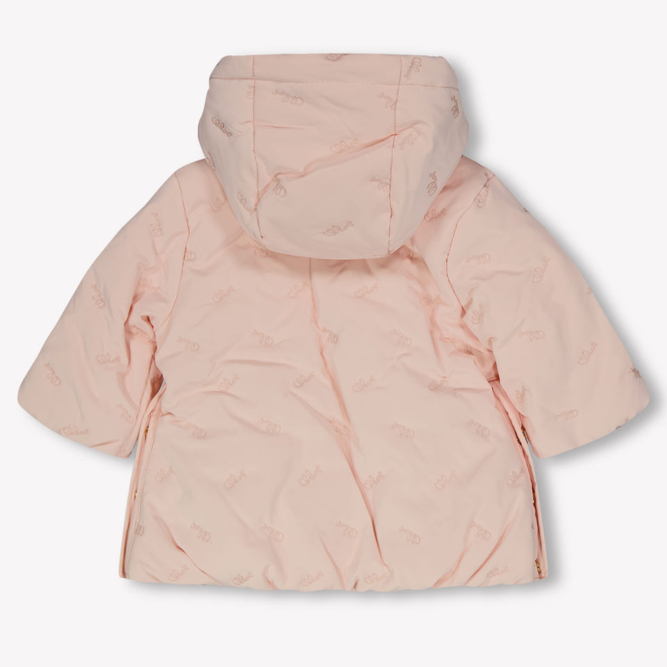 Chloe Baby Meisjes Winterjas In Licht Roze
