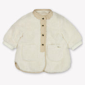 Chloe Baby Girls Faux fur jacket in Offwhite
