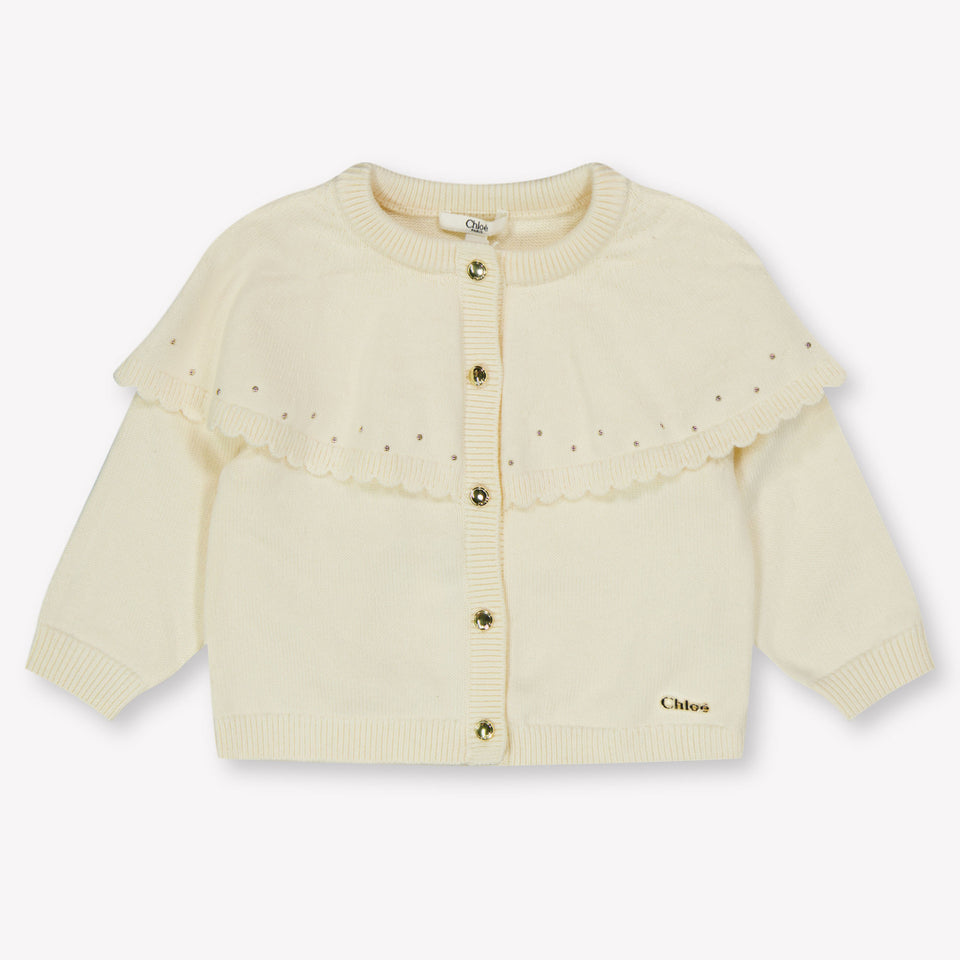 Chloe Baby Meisjes Vest In Off White