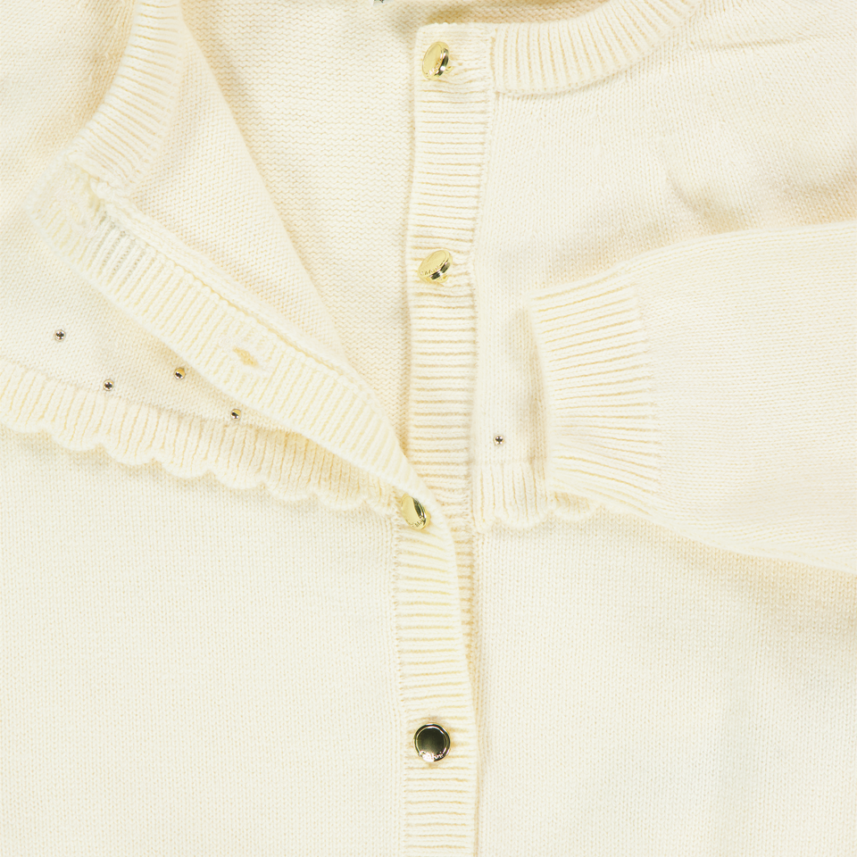 Chloe Baby Meisjes Vest In Off White
