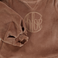 Chloe Baby Meisjes Jurk In Licht Bruin