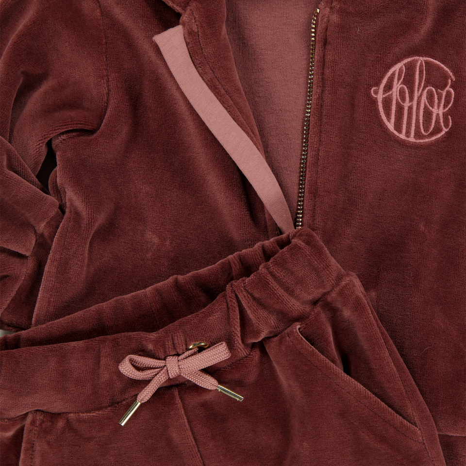 Chloe Baby Girls Tracksuit  Bordeaux