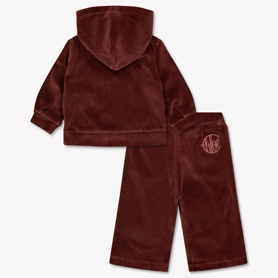 Chloe Baby Girls Tracksuit  Bordeaux