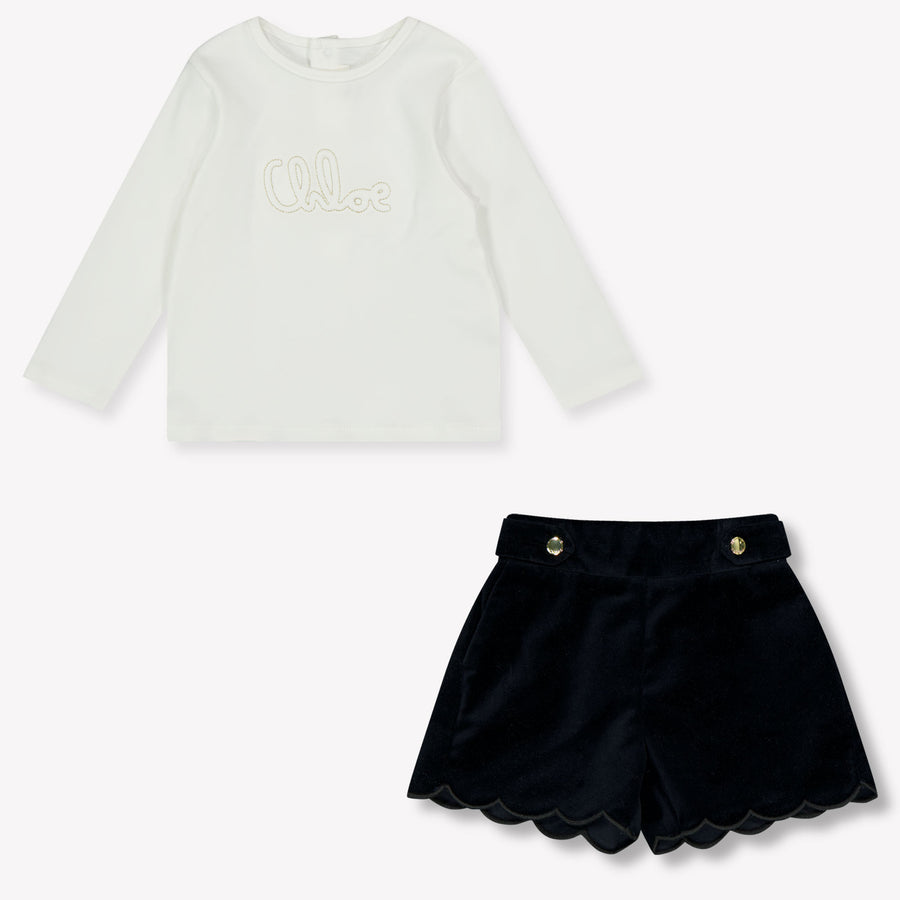 Chloe Baby Meisjes Setje In Navy