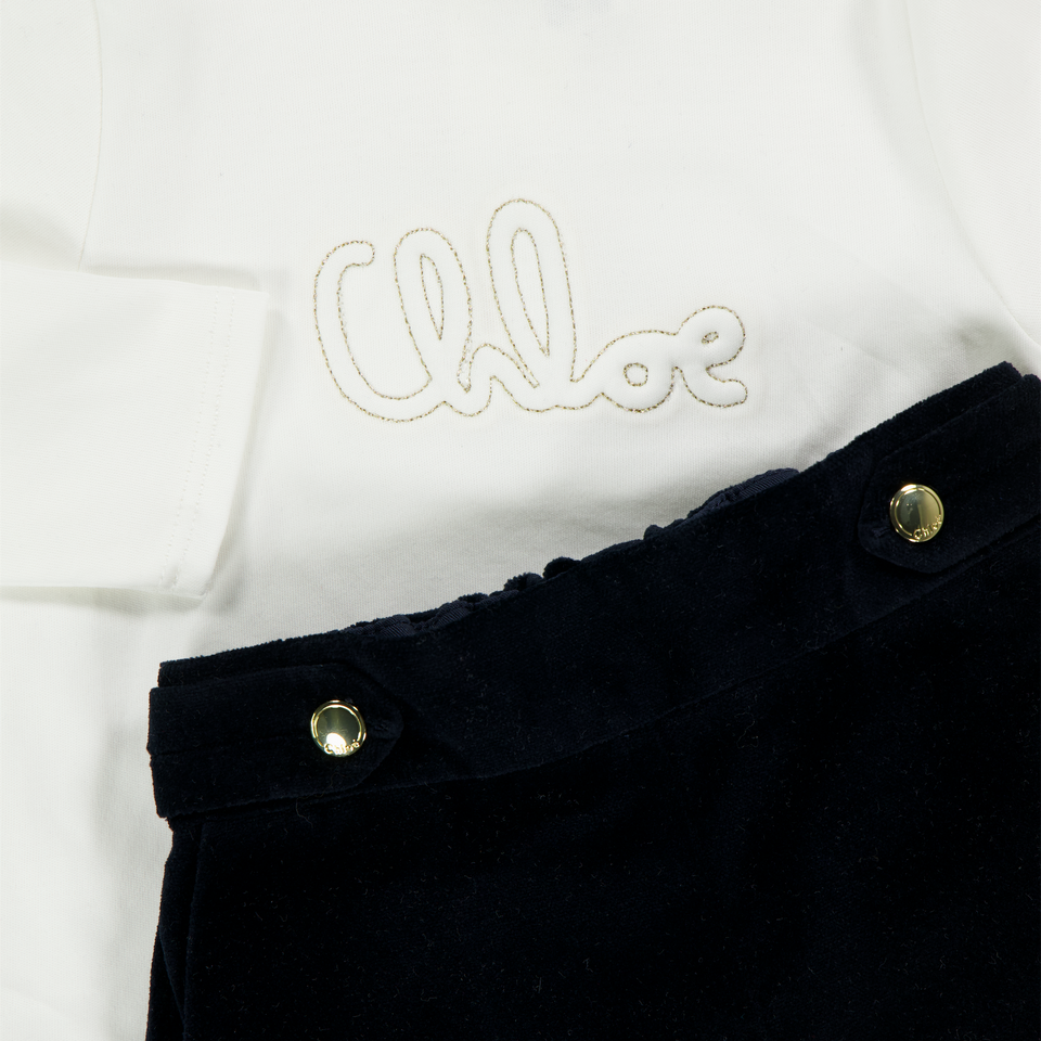 Chloe Baby Meisjes Setje In Navy