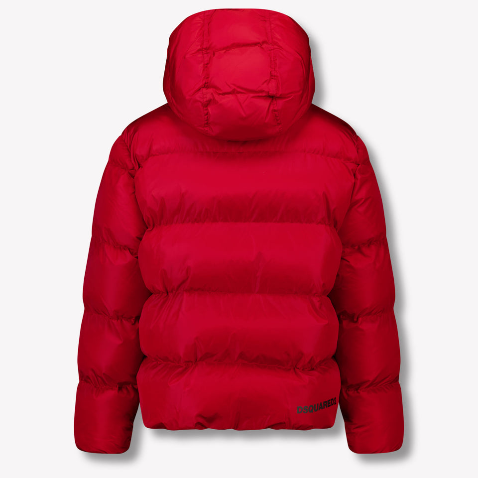 Dsquared2 Kids Unisex Winter Jacket  Red