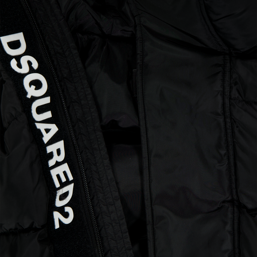 Dsquared2 Kinder Unisex Winterjas In Zwart