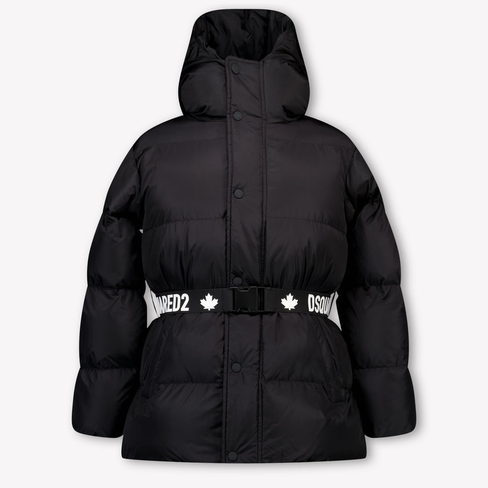 Dsquared2 Kinder Meisjes Winterjas In Zwart