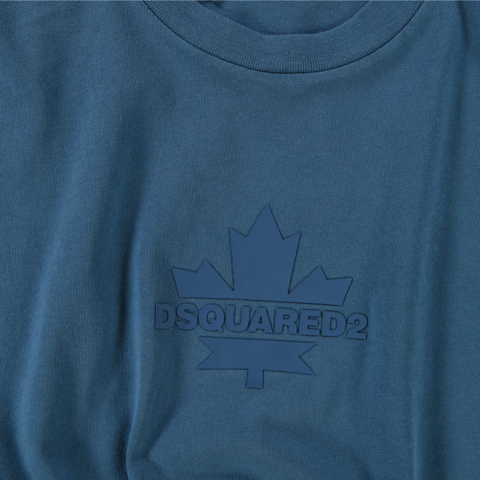 Dsquared2 Kinder Unisex T-Shirt In Blauw