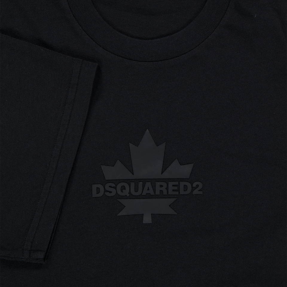 Dsquared2 Kinder Unisex T-Shirt In Zwart