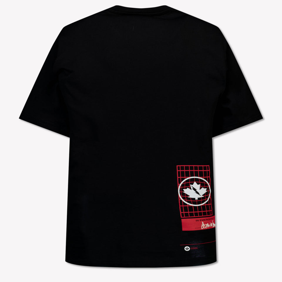 Dsquared2 Kinder Unisex T-Shirt In Zwart
